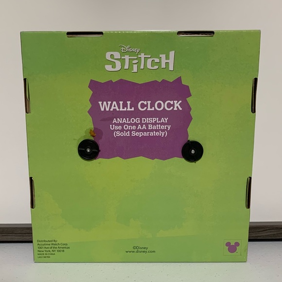 Disney Stitch Analog Wall Clock-NIB - Picture 2 of 5